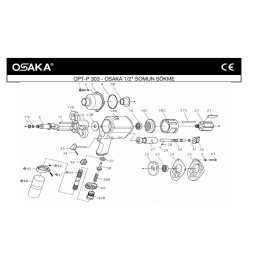 Osaka OPT-P 303 Havalı Somun Sökme Makinesi İçin Yedek Parça Temini