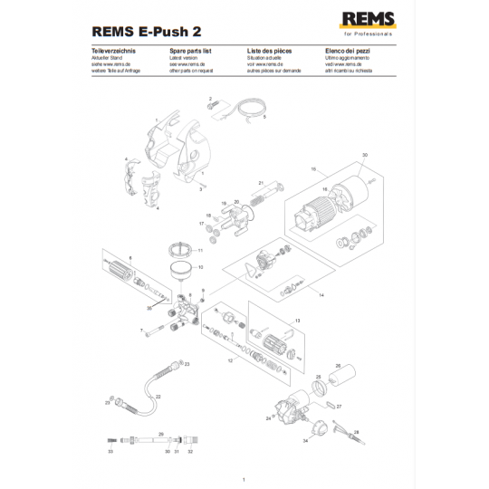 Rems E Push 2 İçin Yedek Parça Temini